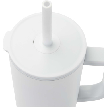 Logotrade business gift image of: Brady 900 ml RCS certified insulated tumbler with silicone straw